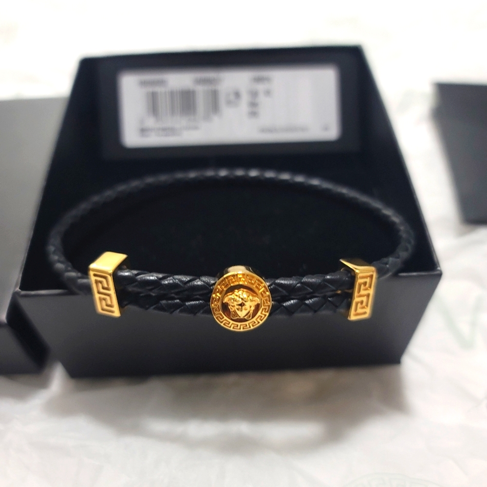 Versace Medusa woven bracelet